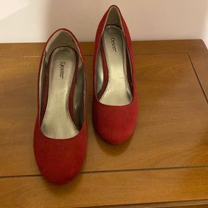 Dexter red wedges size 9
